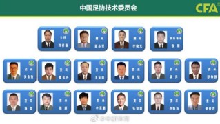 沈祥福担任足协技术委员会主任 李霄鹏吴金贵委员